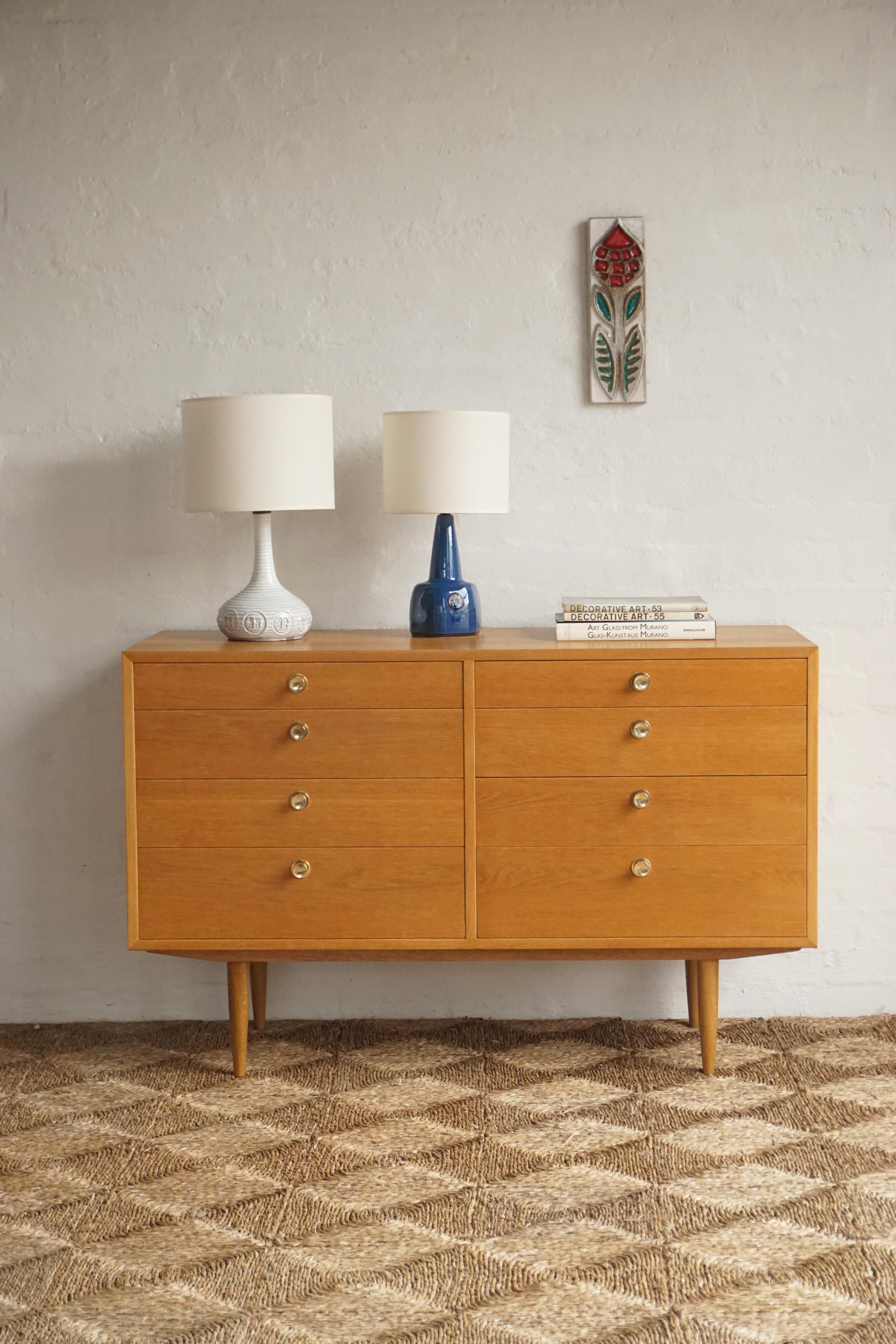 'Oresund' Chest of Drawers w/ brass pulls