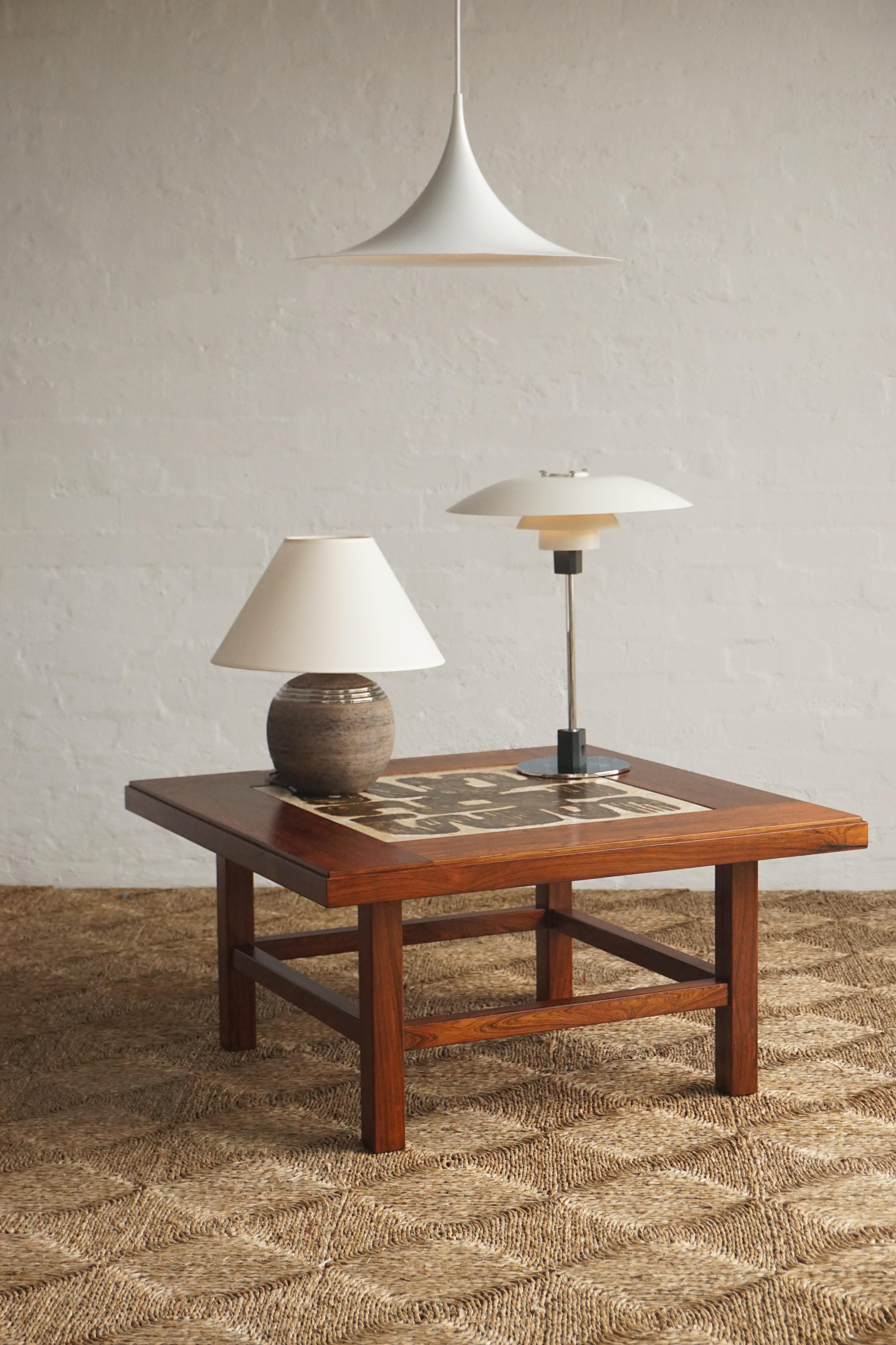 Brazilian Rosewood Tiled Coffee Table
