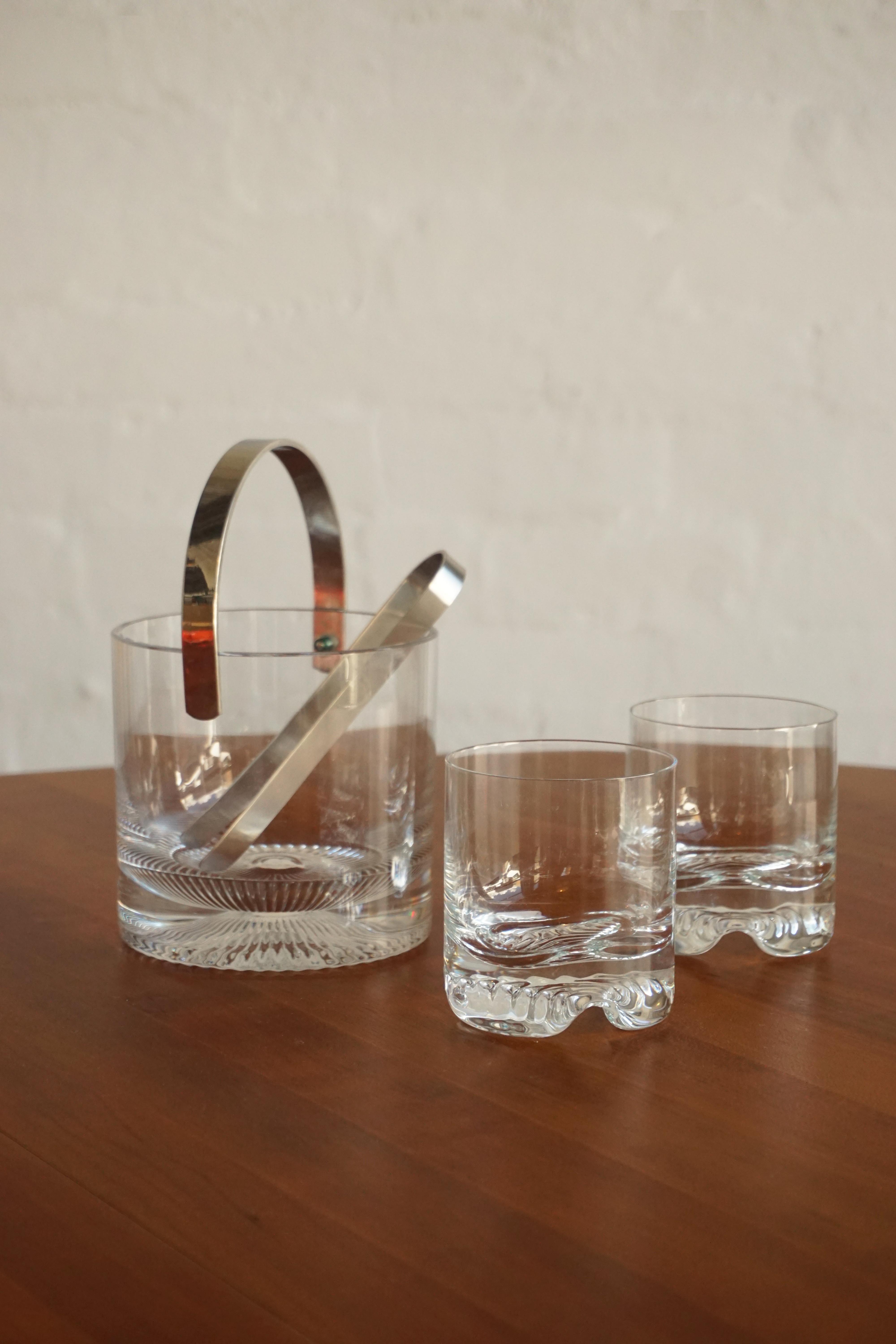 Ice Bucket and Glasses Set