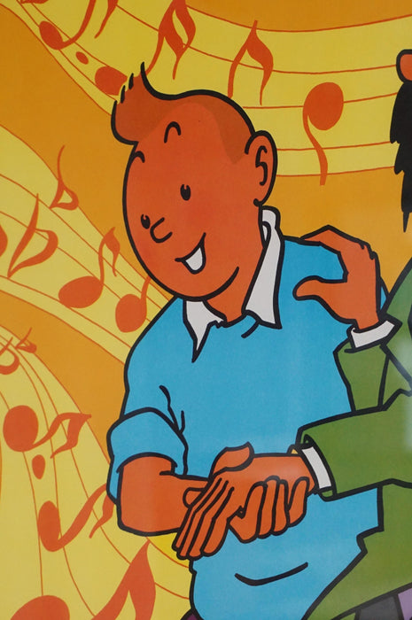 Framed Tintin Poster