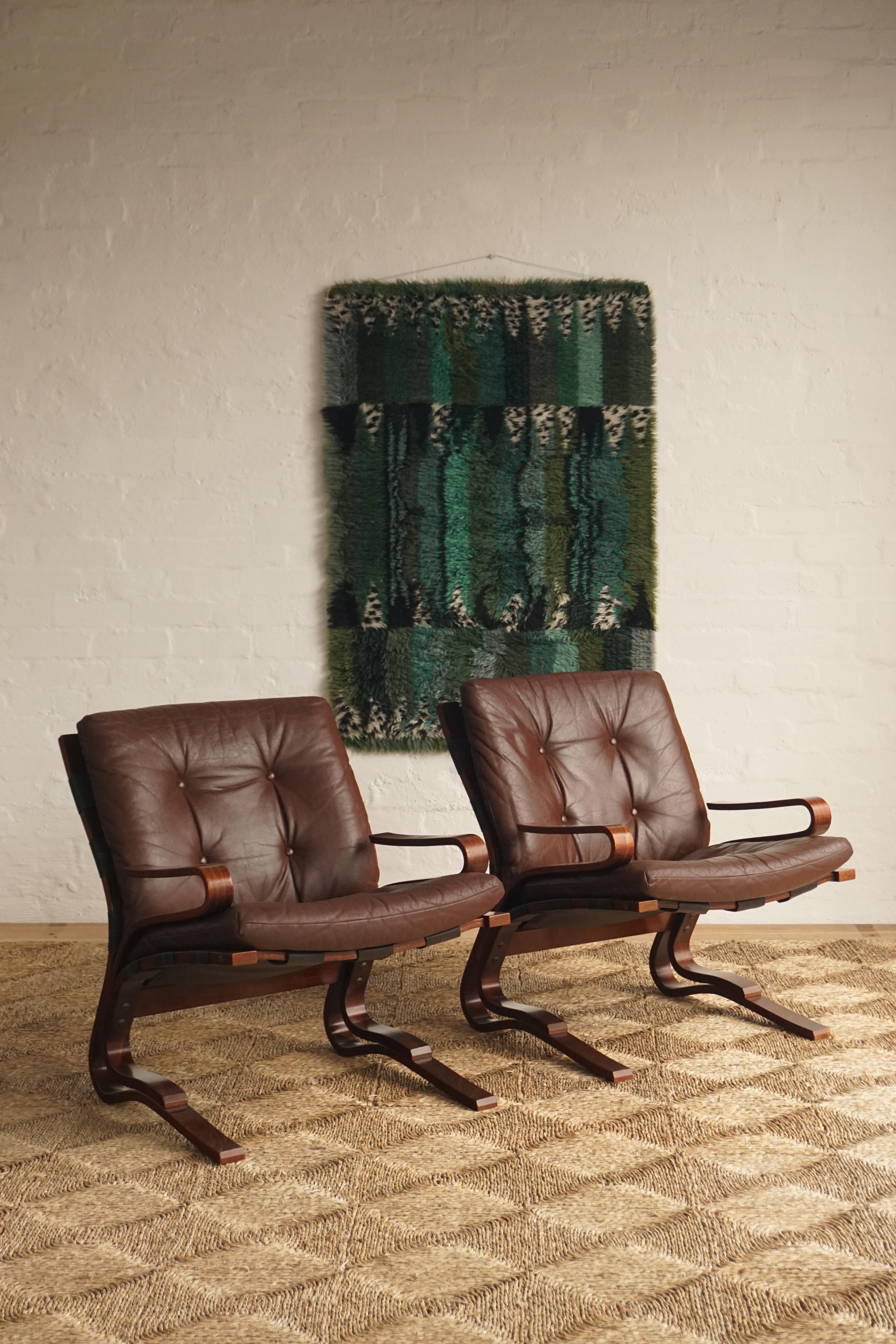 Pair Skyline Lounge Chairs