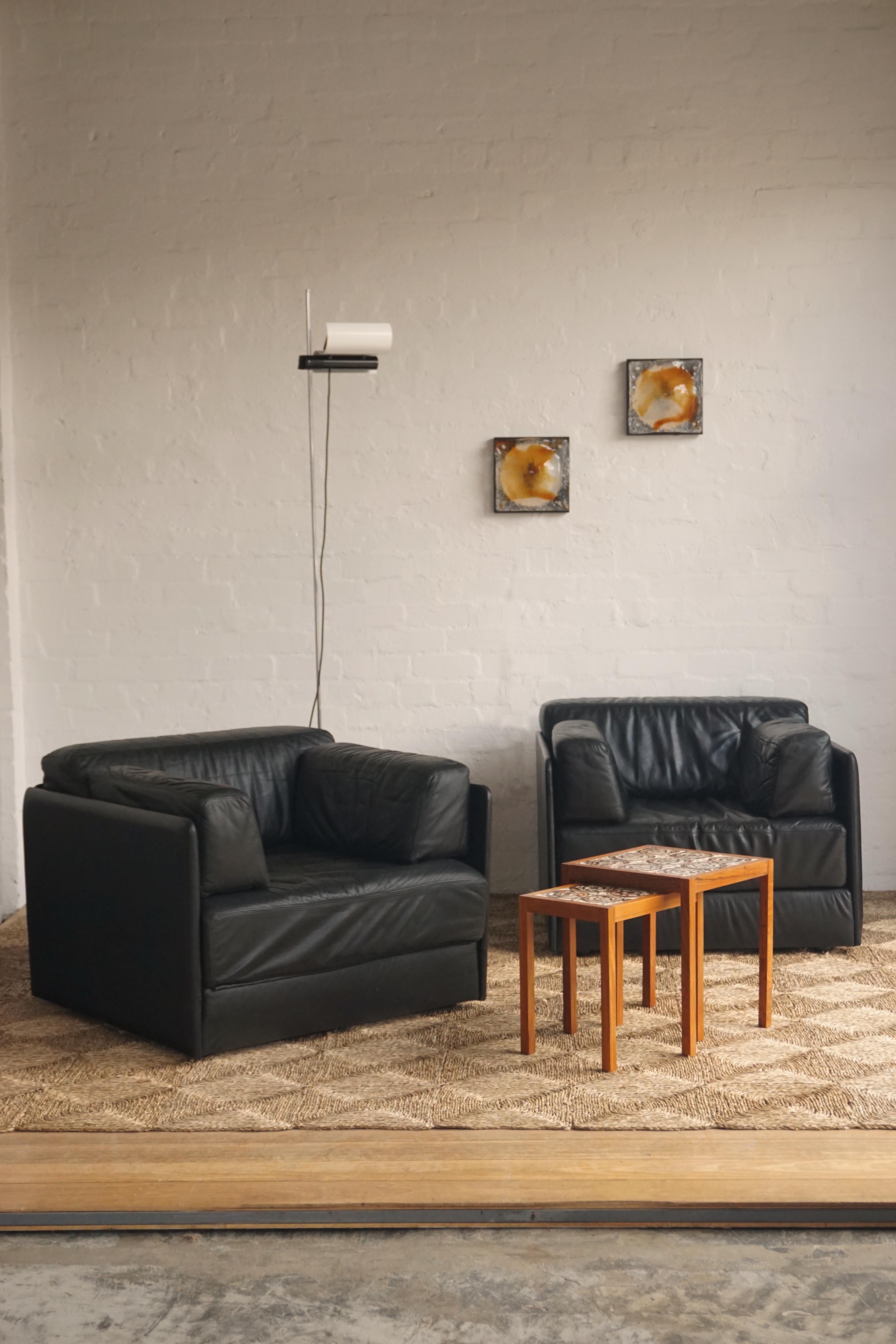 Pair of De Sede Lounge Chairs