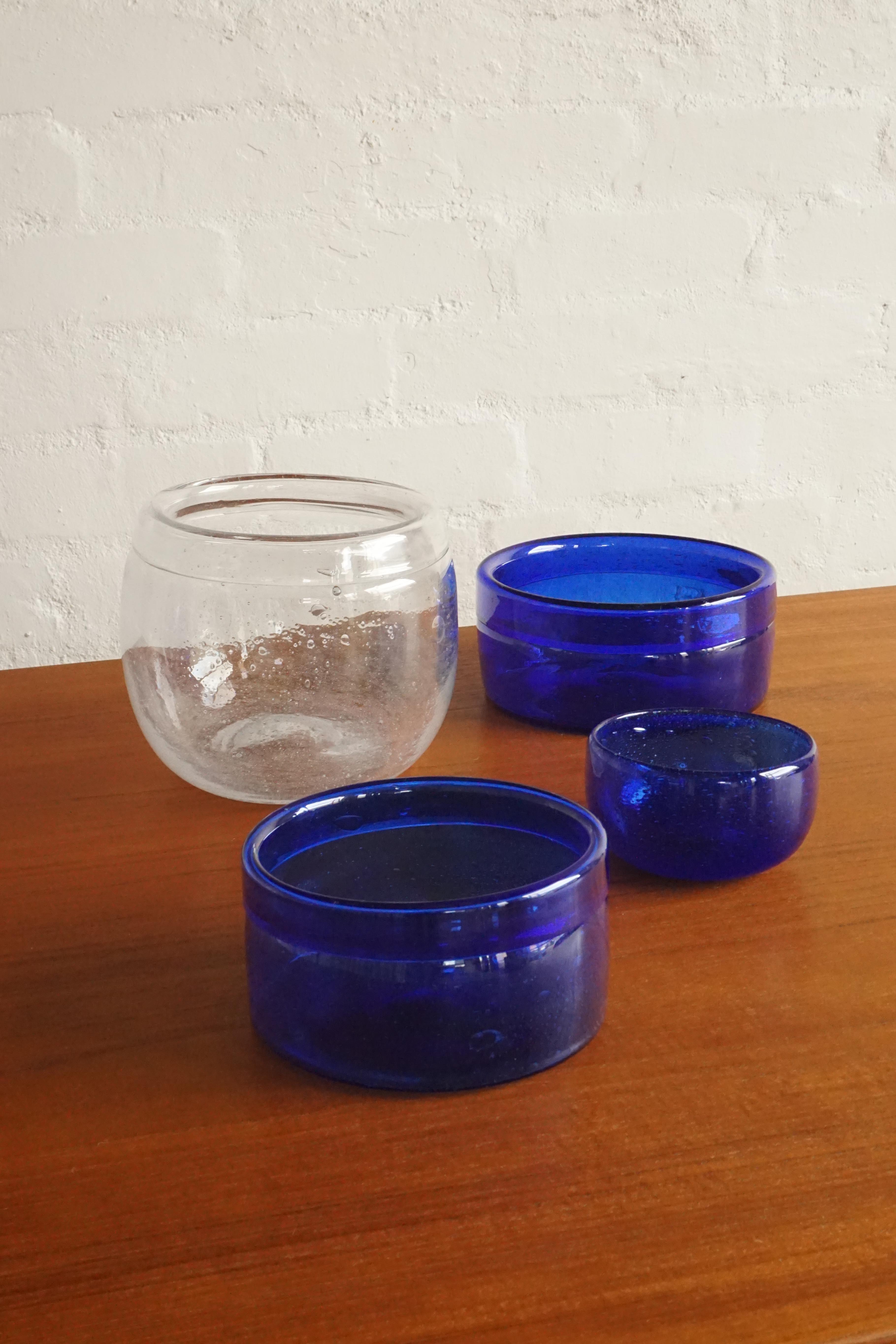 Boda Blue Glass Bowls