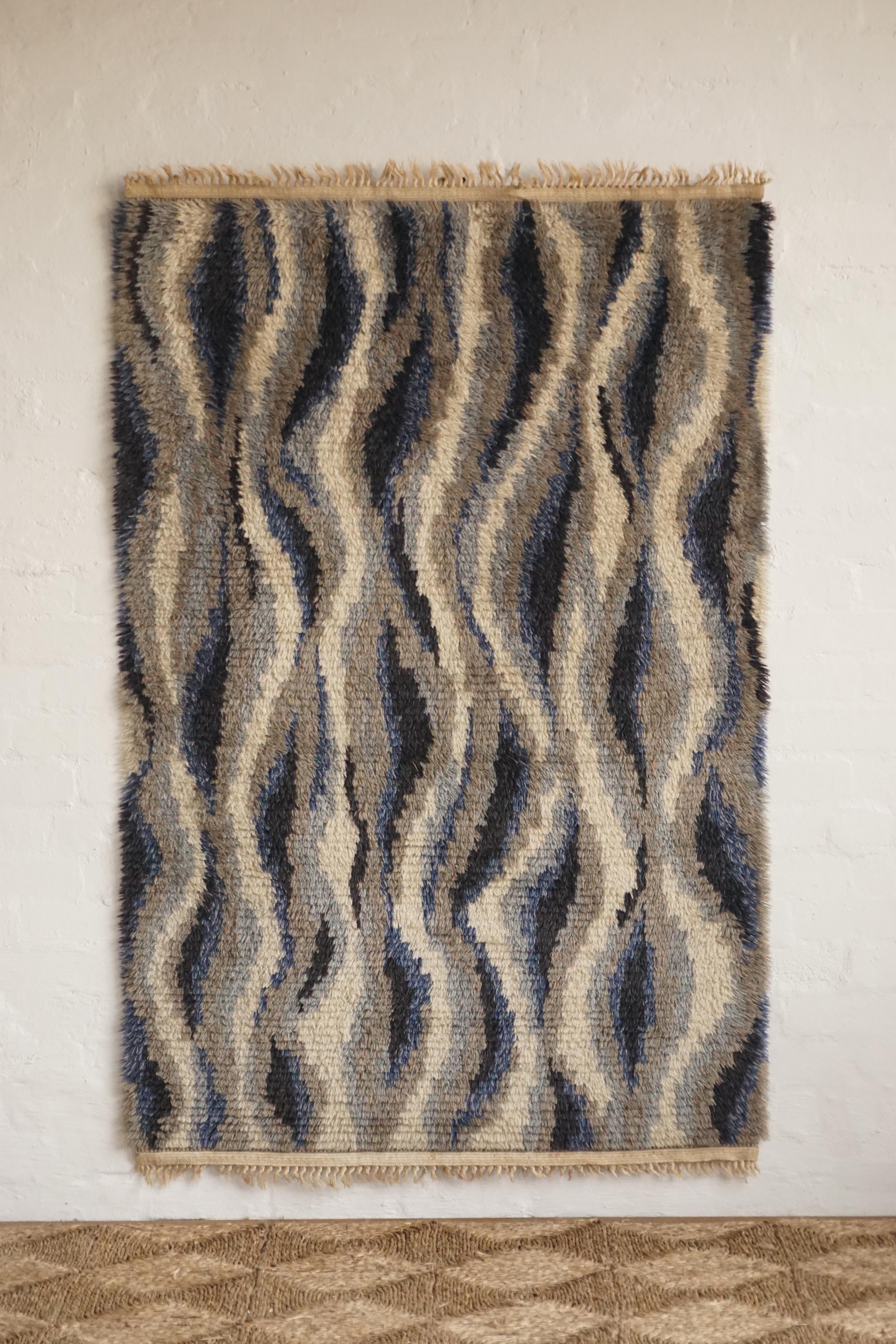 Rya Shag Pile Rug/ Wall Hanging