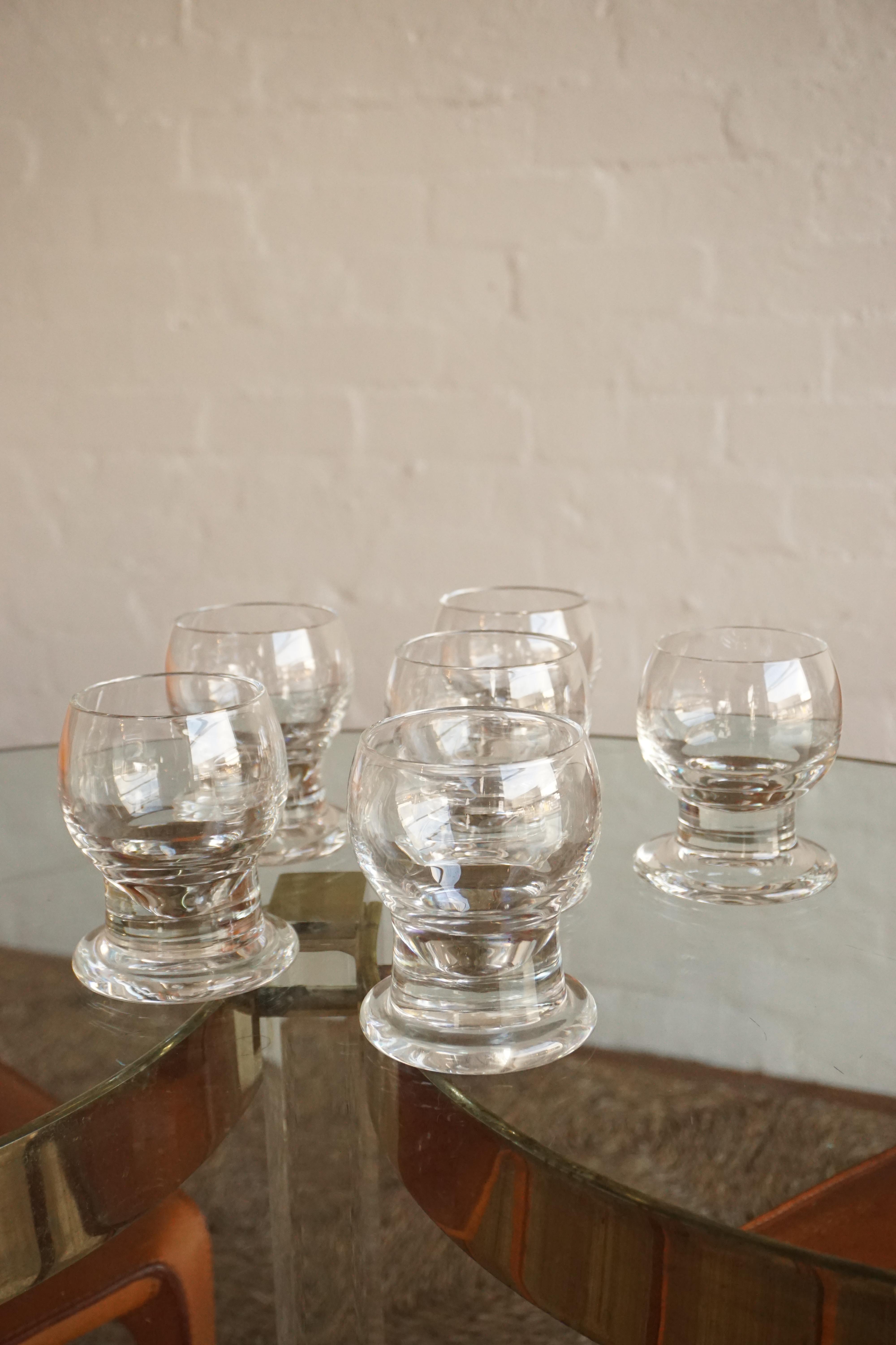Set of Six Scandinavian Glasses