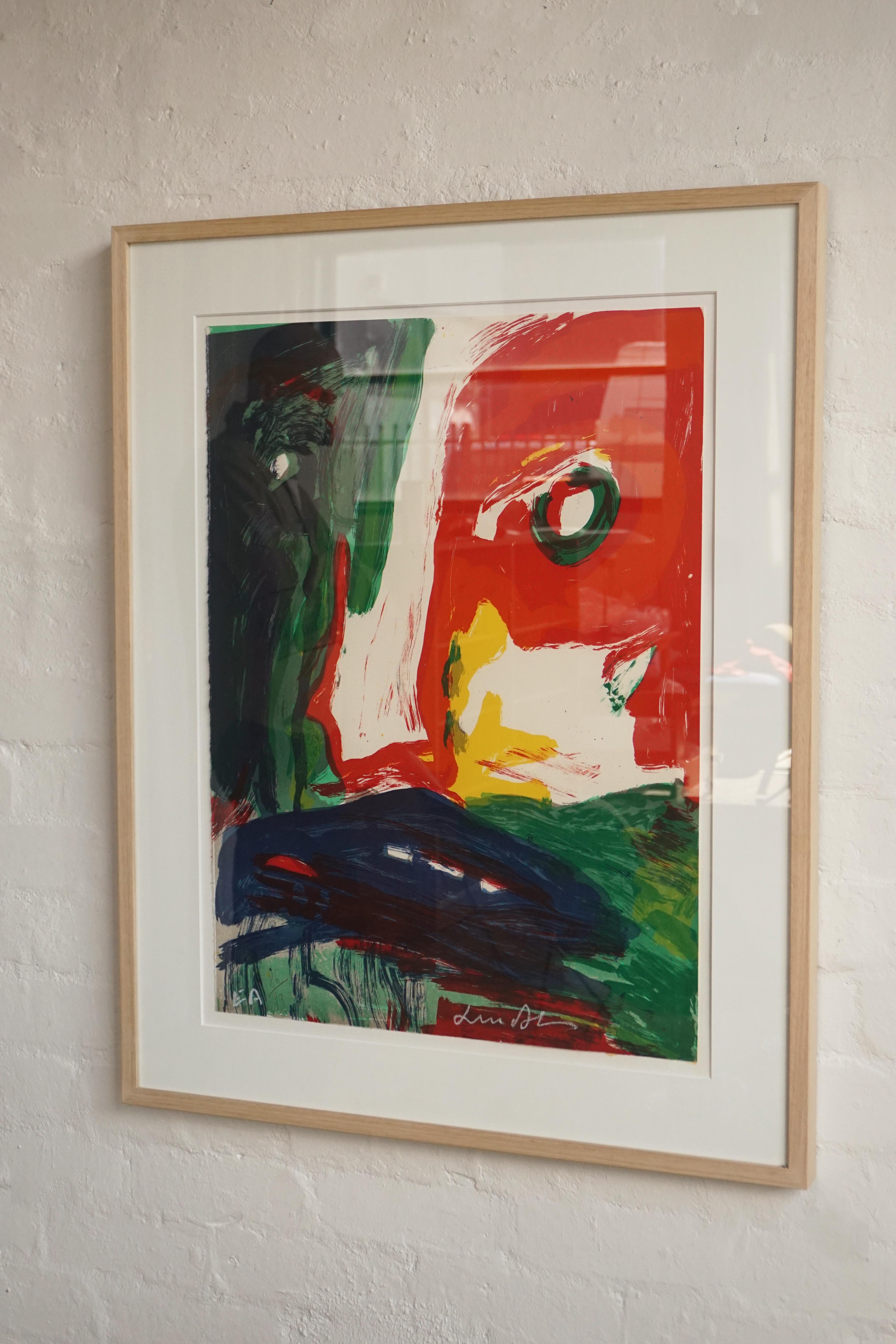 Bengt Lindstrom Lithograph