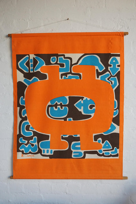 Vintage Wall Hanging- Orange