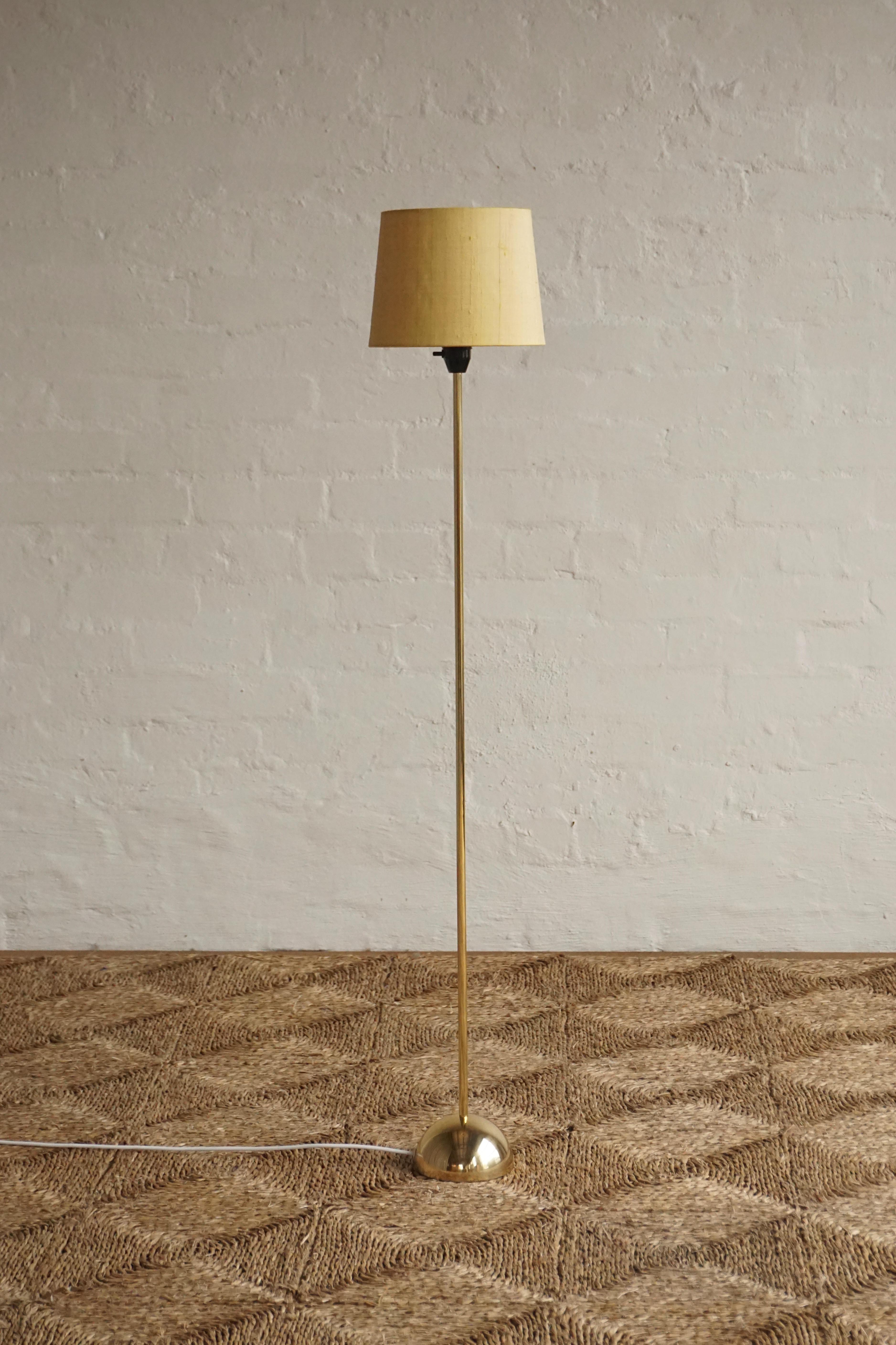 Swedish Brass Floor Lamp