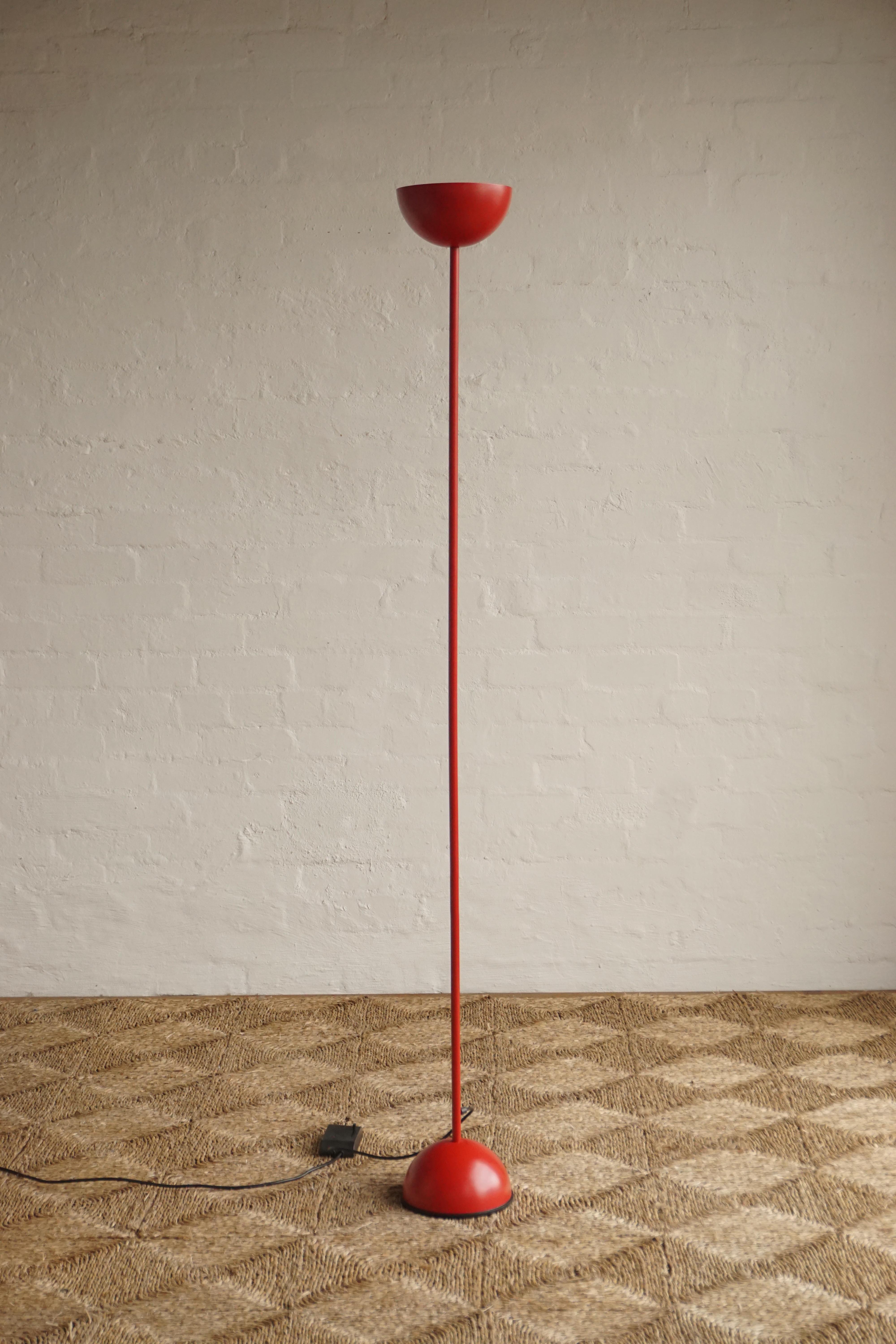 Italian Red Floor Lamp
