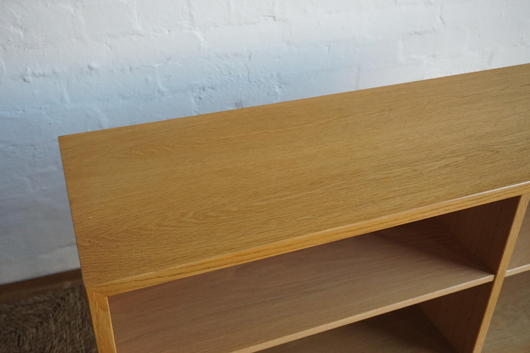 'Oresund' Low Oak Bookcase- 36cm