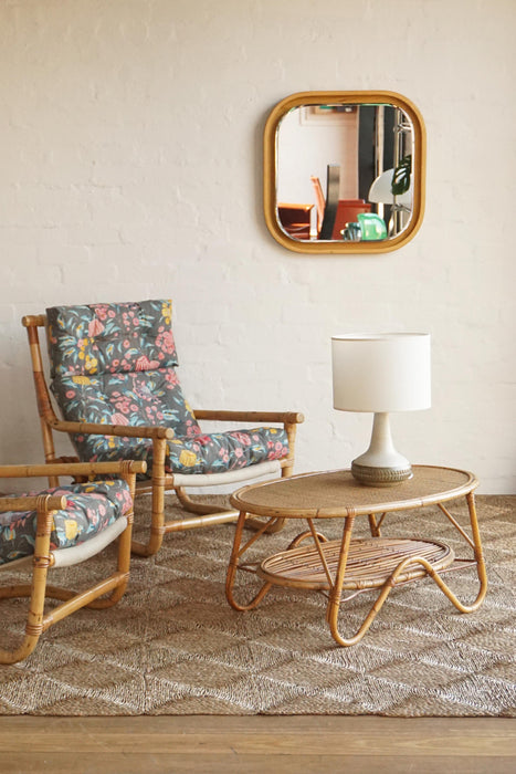 Italian Bamboo & Cane Table