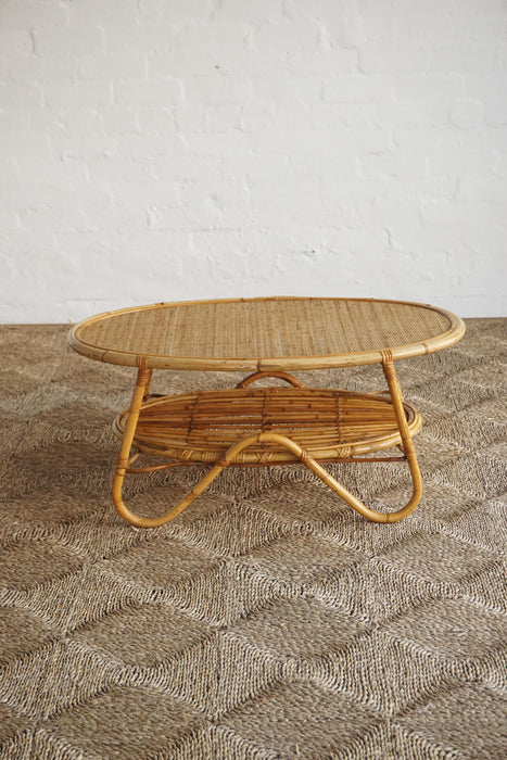 Italian Bamboo & Cane Table