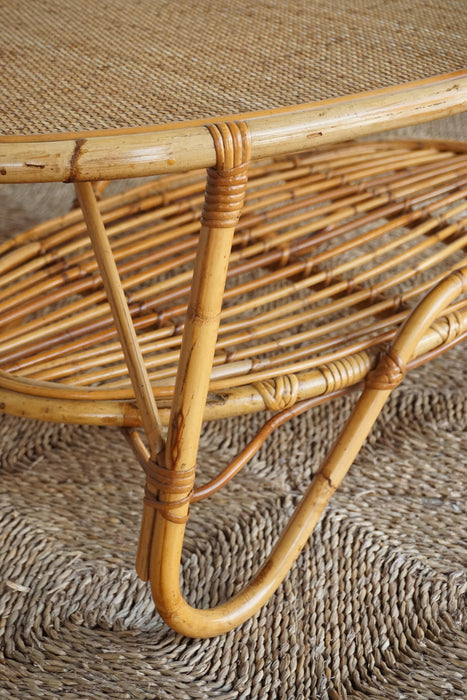 Italian Bamboo & Cane Table