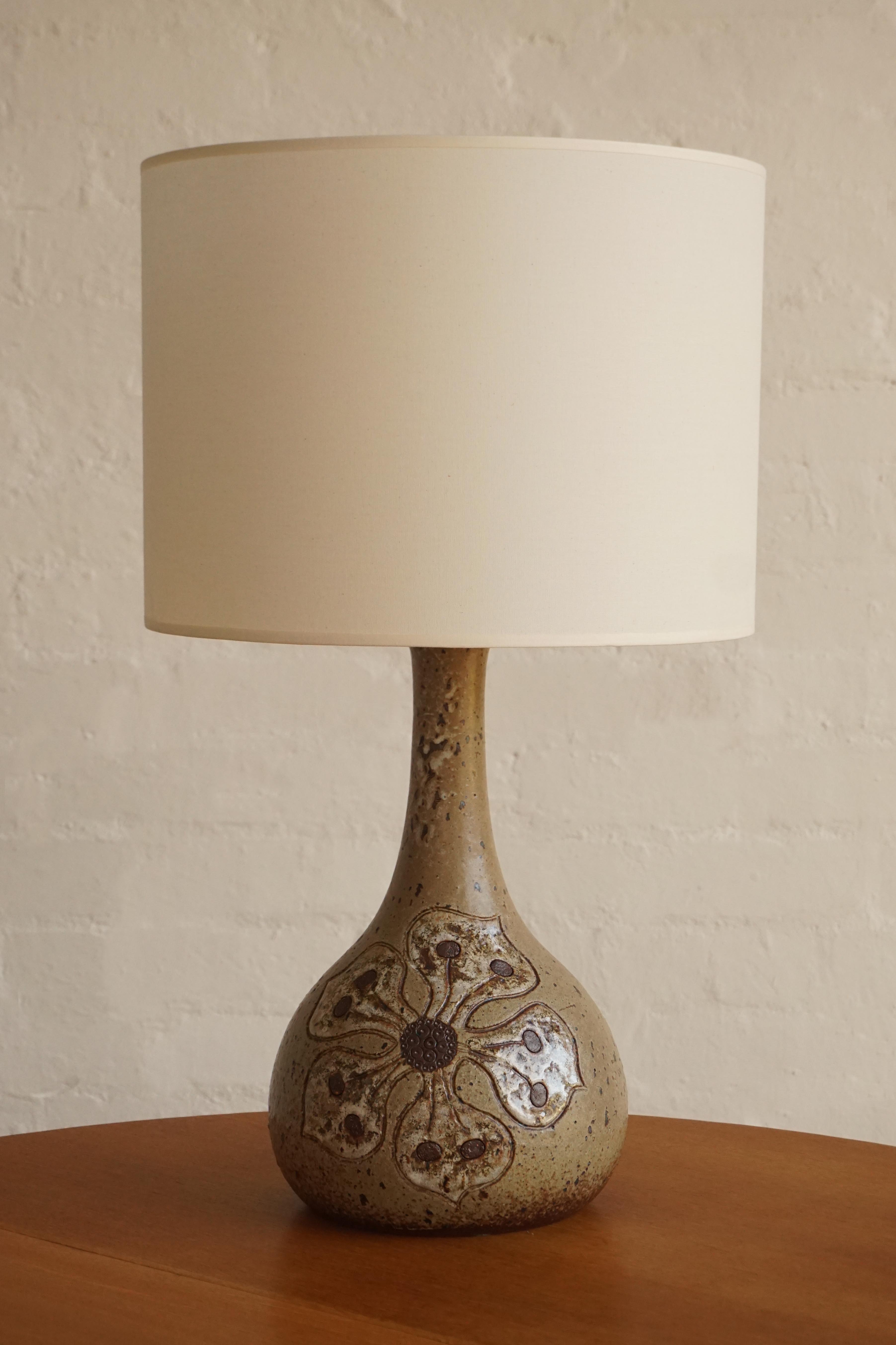 Large Danish Ceramic Lamp