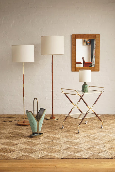 Italian Split Cane Mirror