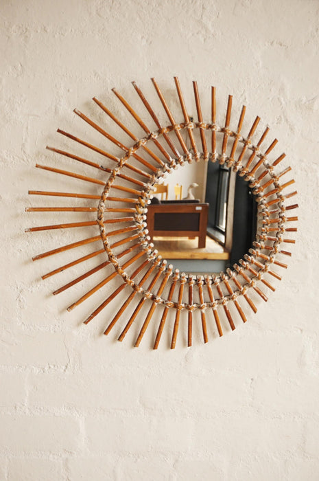French Cane Mirror