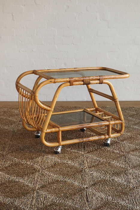 Danish Bamboo Bar Cart