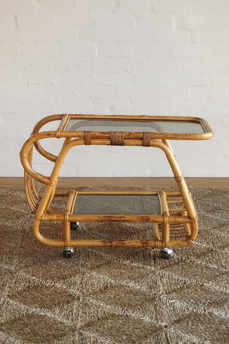 Danish Bamboo Bar Cart