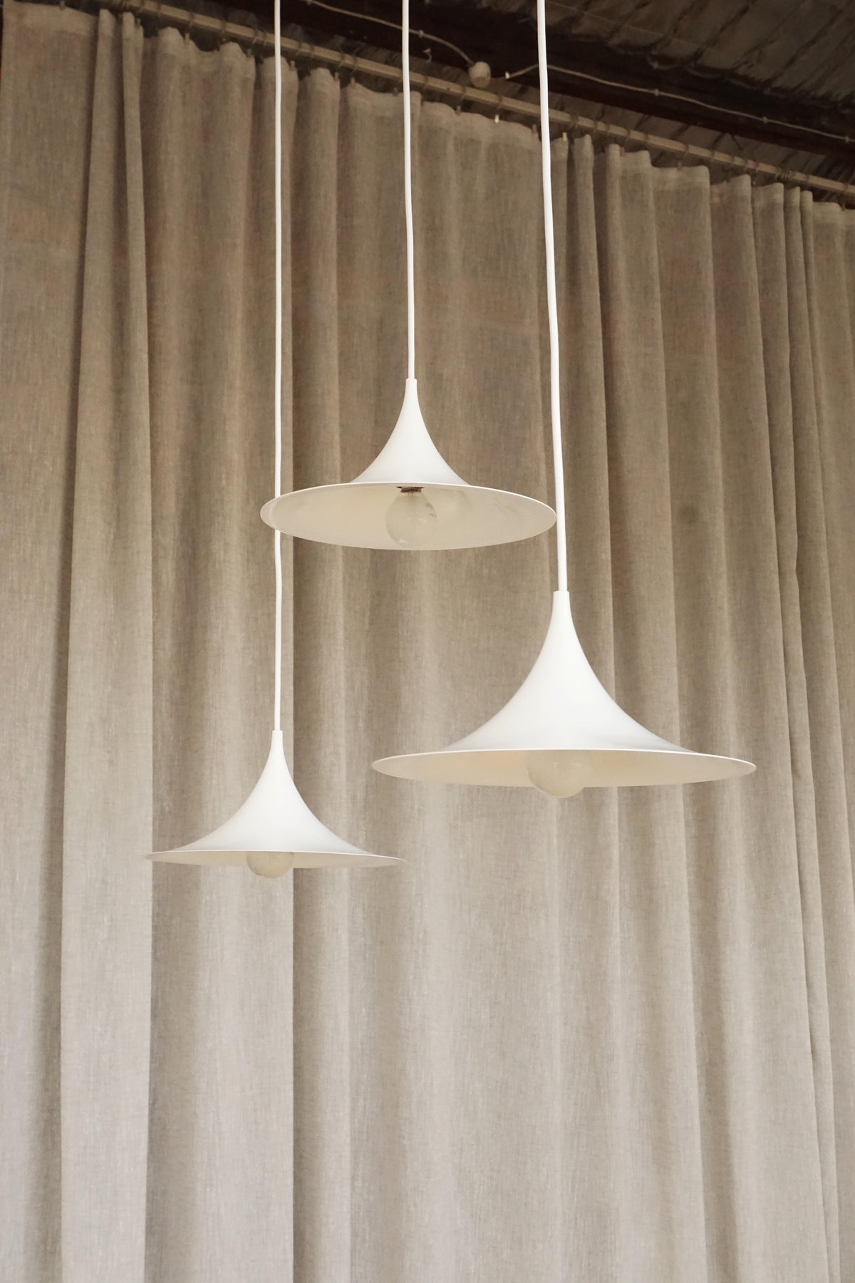 Pair of Fog & Morup 'Semi' Pendants- 25cm