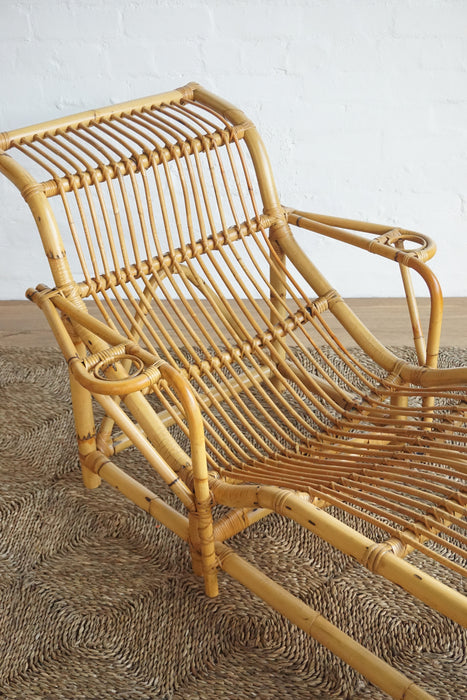 Bamboo Chaise Lounge Angelucci 20th Century