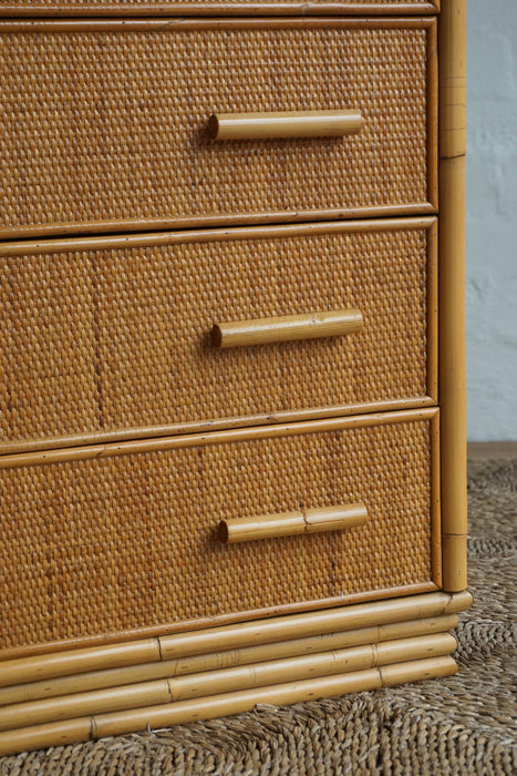 Bamboo & Woven Rattan Drawers