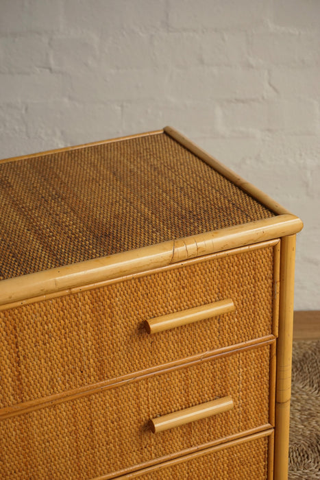 Bamboo & Woven Rattan Drawers