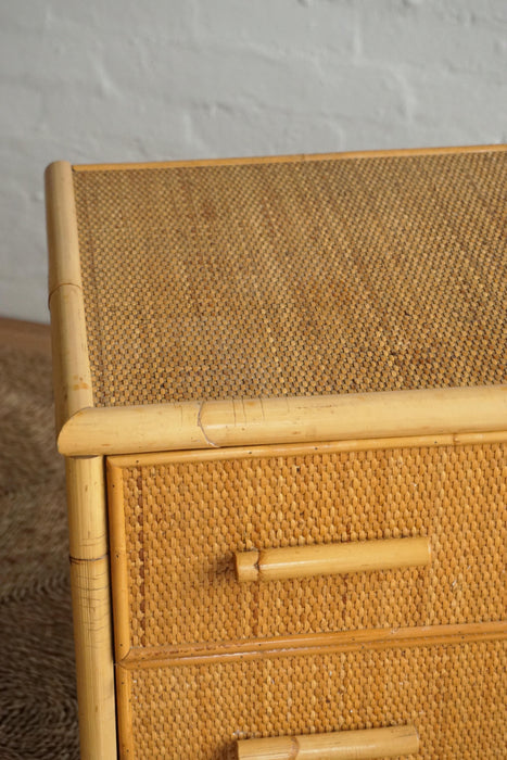 Bamboo & Woven Rattan Drawers