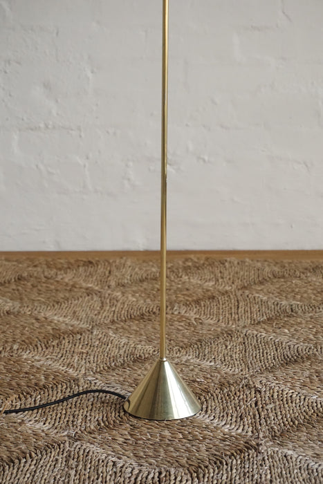 Swedish Brass Floor Lamp