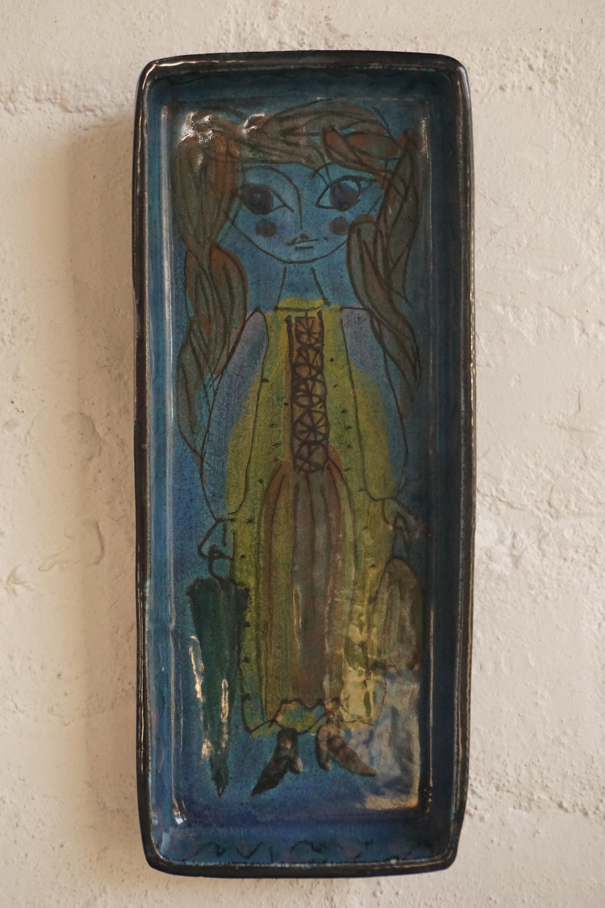 Ceramic 'Lady' Wall Plaque