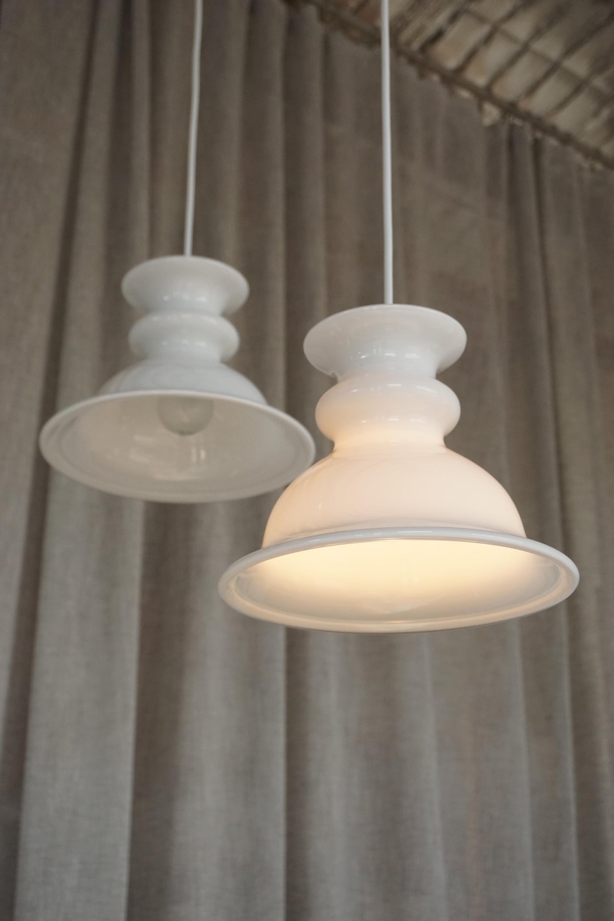 Pair of Holmegaard 'Tivoli' Pendants