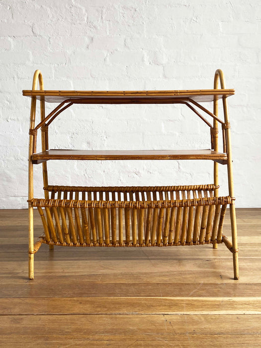 Cane Side Table