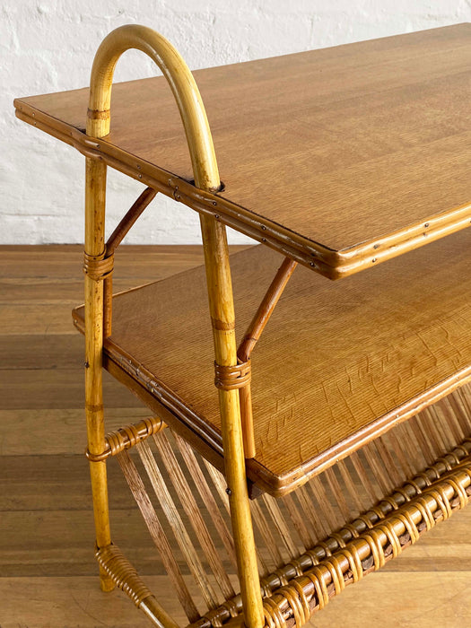Cane Side Table