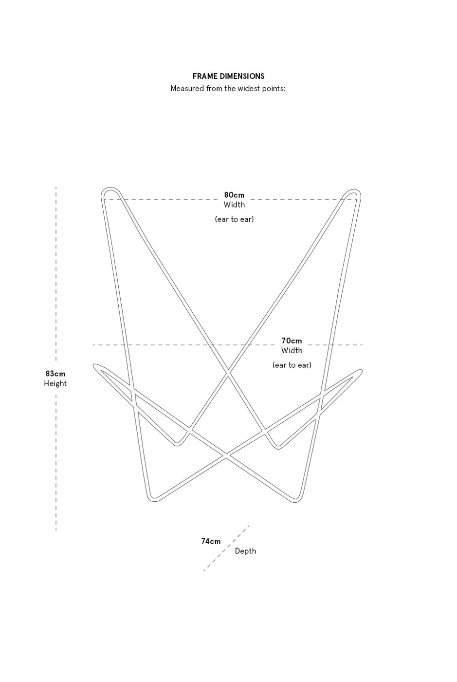 Butterfly Chair Frames Angelucci 20th Century