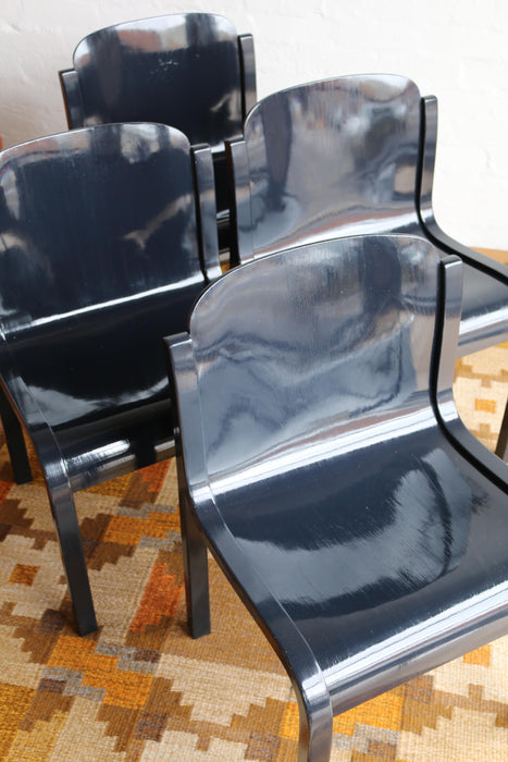 Four Carlo Bartoli Dining Chairs-
