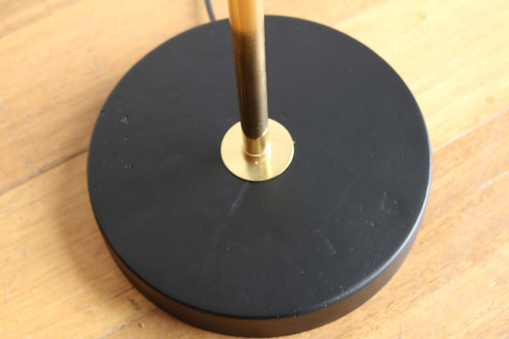 Swedish Brass & Black Standard Lamp