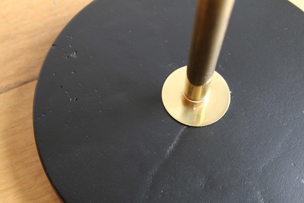Swedish Brass & Black Standard Lamp