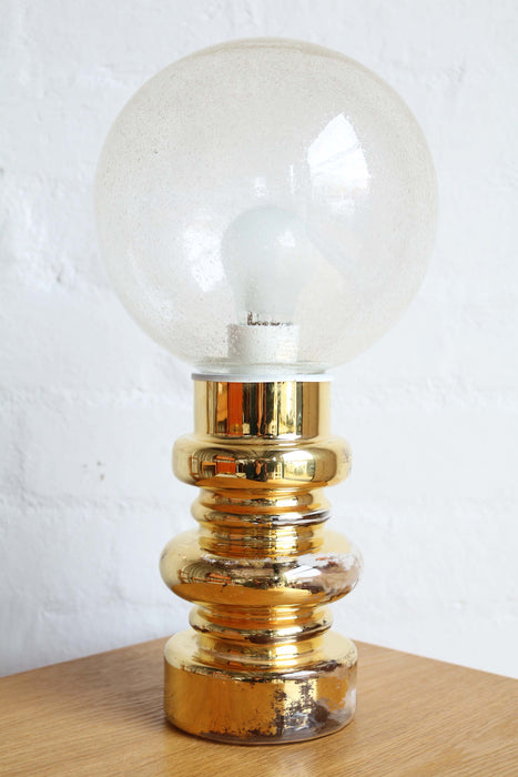 Swedish Gold Glass Lamp