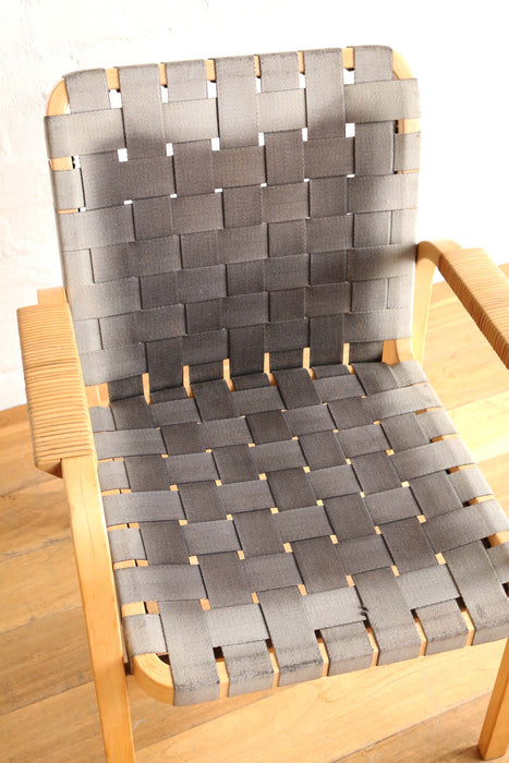 Woven Canvas Alvar Aalto Occasional Chair