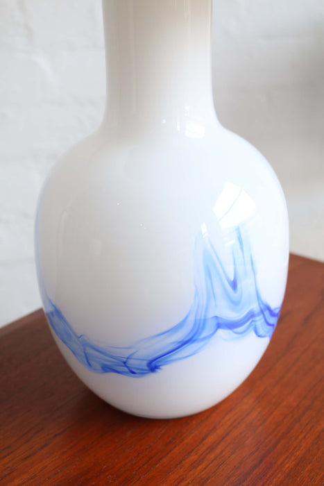 Holmegaard Blue Swirl Lamp