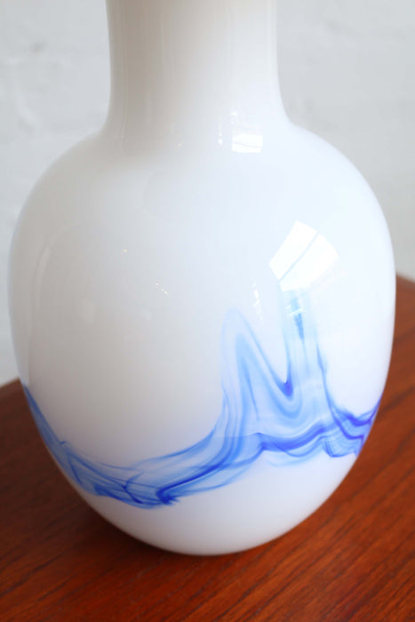 Holmegaard Blue Swirl Lamp
